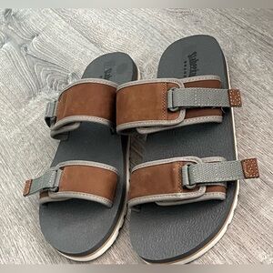 Staheekum men’s size 13 Brown leather and Gray Sandals
